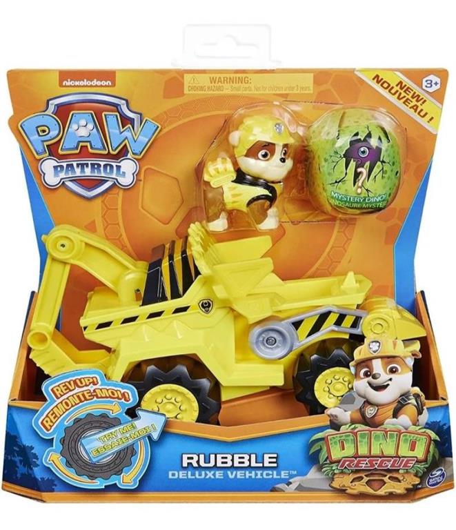 Paw Patrol Dino Rescue Rubble Vehiculo Deluxe  Spin Master