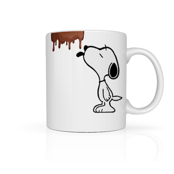 Taza SNOOPY MANCHA CAFE para Café o Té11oz (330ml), Rapoza Collective, No se despinta, Perfecta para Regalo, Casa u Oficina.