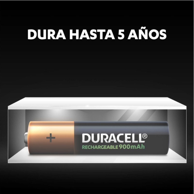 Pila Recargable AAA Duracell 900 Mah Con 4 Piezas 