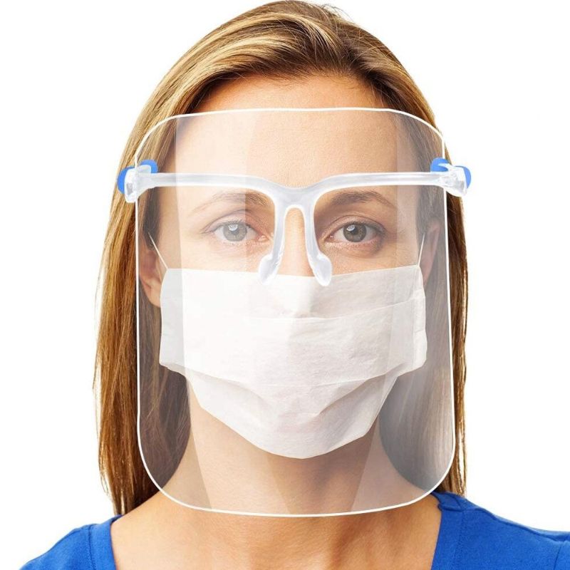 Paquete de 10 Caretas con Lentes Protector Facial Anti Saliva