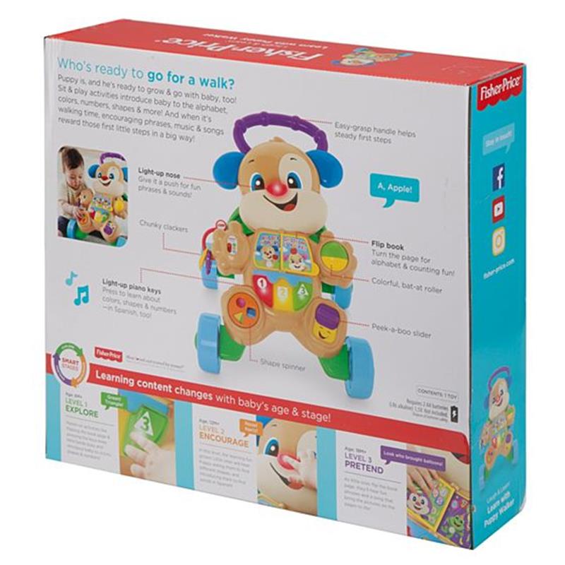 Caminadora Y Andadera De Bebe Fisher Price Hermanito Puppy