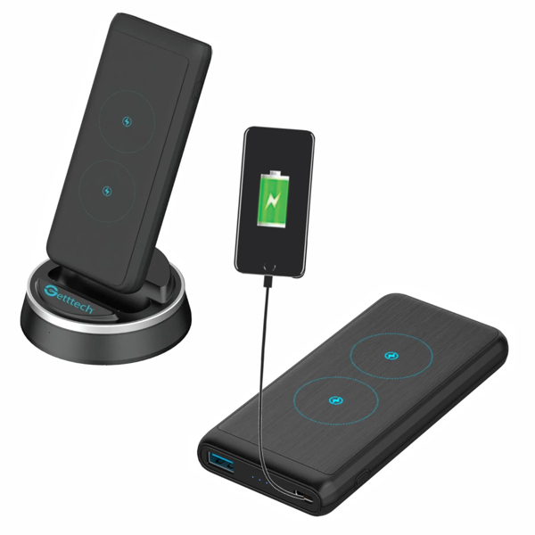 Power Bank Getttech Gca-16501 Atom 10000mah-qi-stand-qc Gca