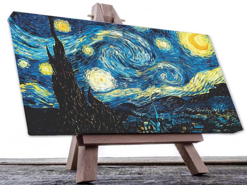 Cuadro Decorativo Canvas La Noche Estrellada de Vincent Van Gogh 90 X 60