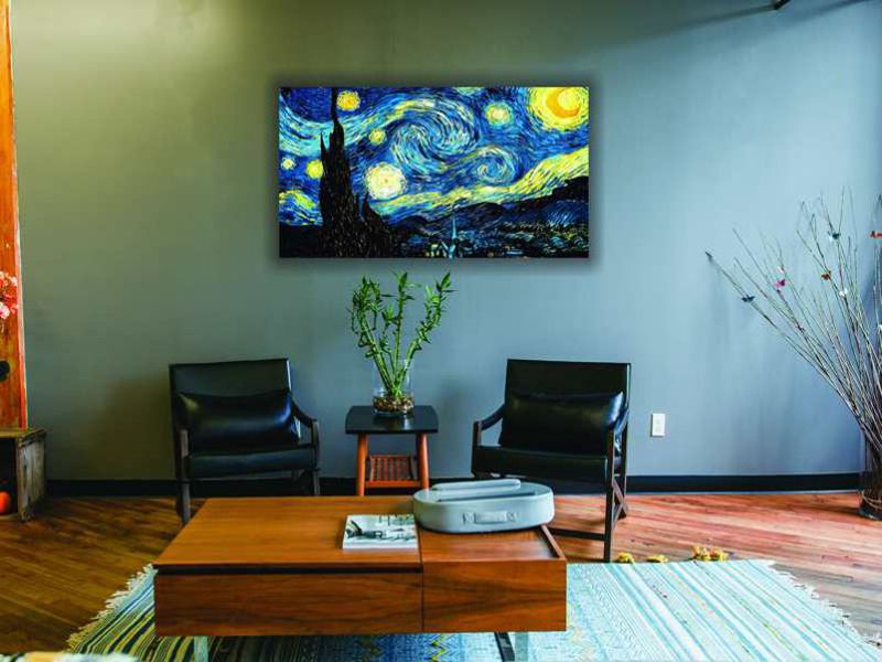 Cuadro Decorativo Canvas La Noche Estrellada de Vincent Van Gogh 90 X 60