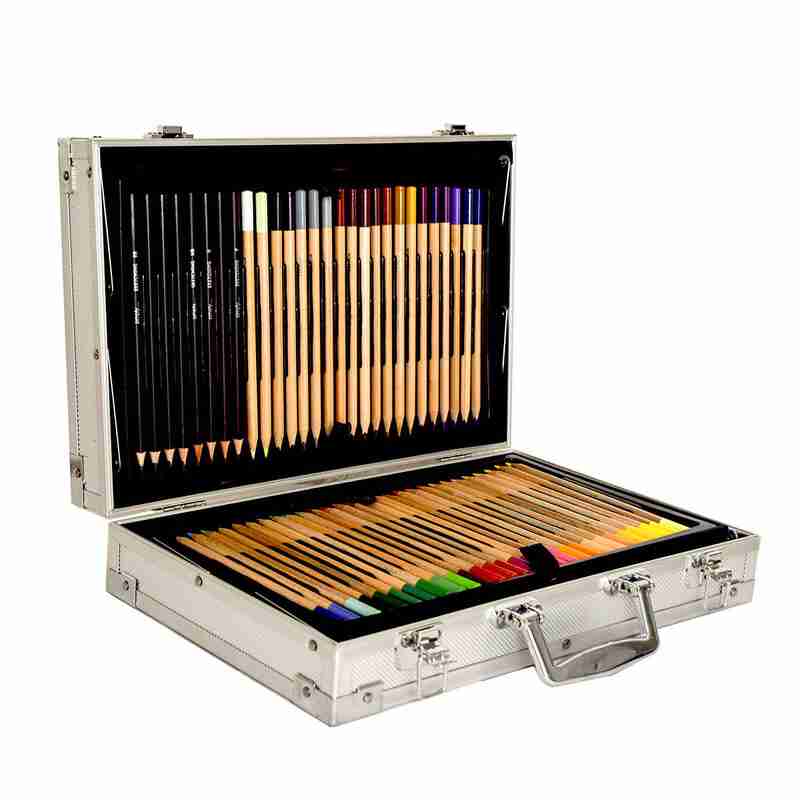 Set Arte 122 Piezas Portafolio Aluminio Kit