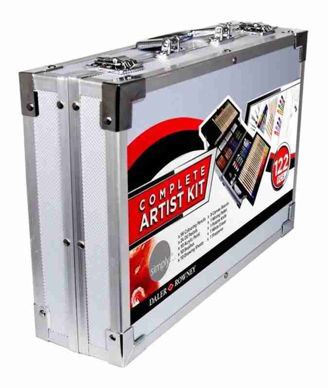 Set Arte 122 Piezas Portafolio Aluminio Kit