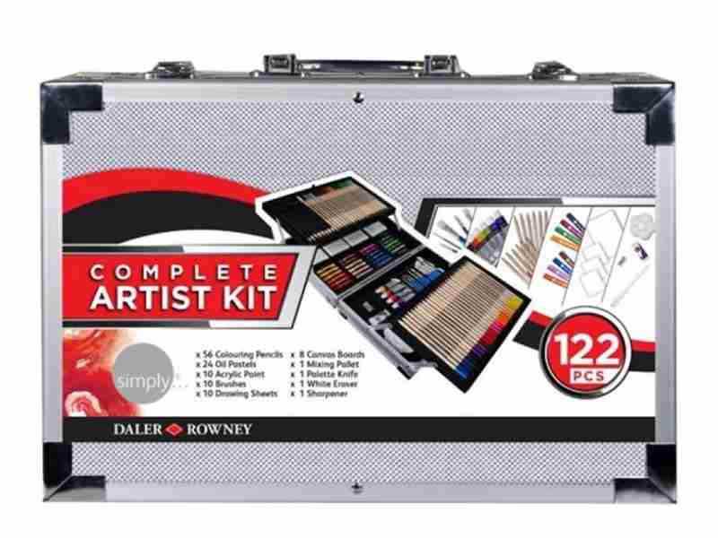 Set Arte 122 Piezas Portafolio Aluminio Kit