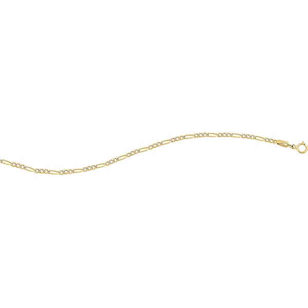 Cadena Plana Rodio 60 Cm 10 K