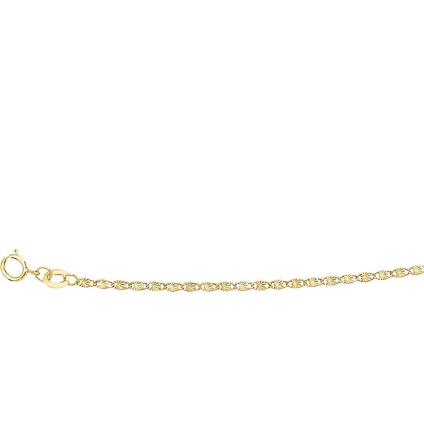 Cadena Valentina Estrella Diamantada 50 Cm 10 K 