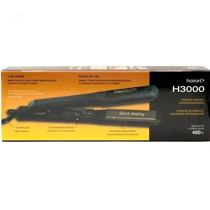 Plancha Para Cabello De Ceramica Hairart Calidad Profesional