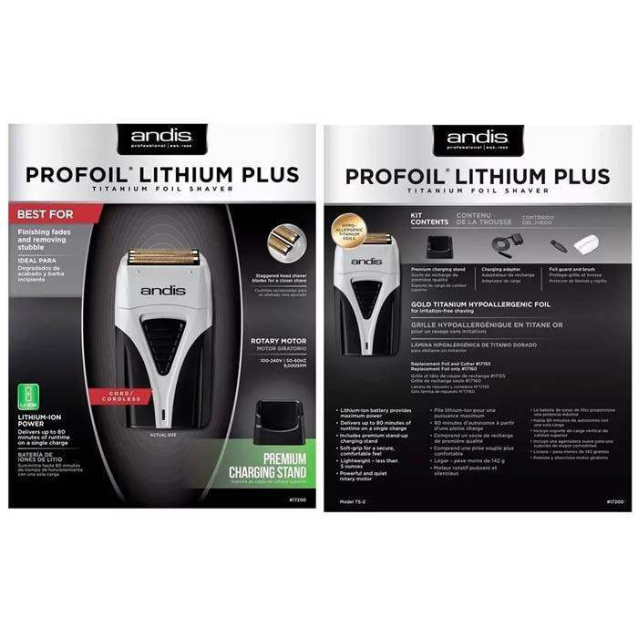 Rasuradora Andis Profoil Lithium Plus Titanium Shaver