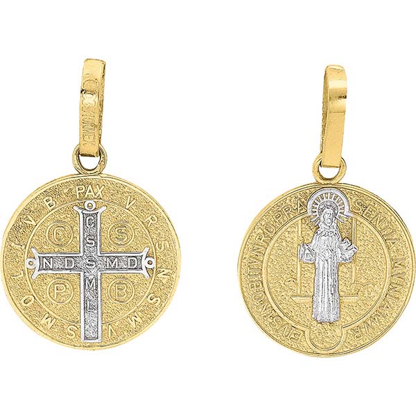 Medalla San Benito Mediana Oro 10 K