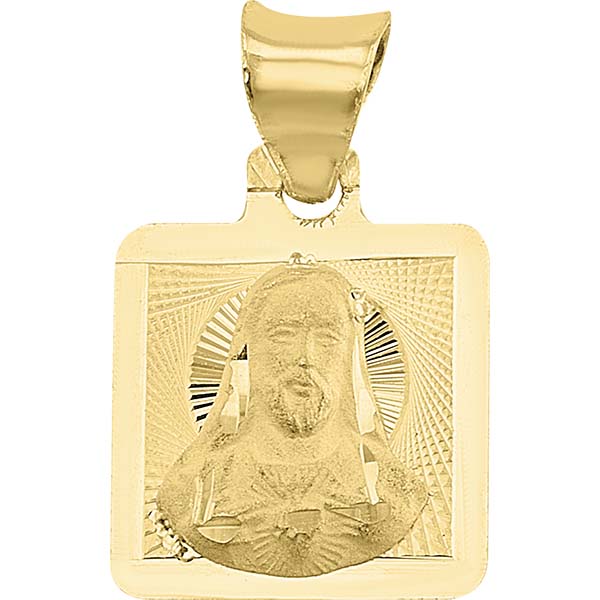 Medalla Del Sagrado Corazon De Jesus Oro 10 K