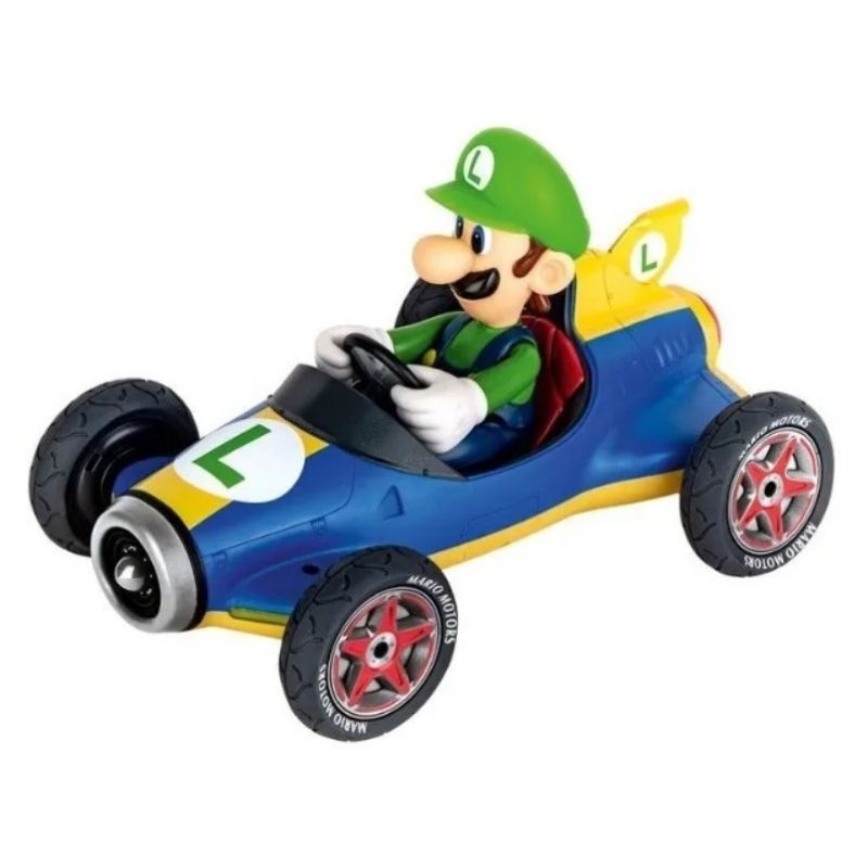 Carro con Control Remoto Mario Kart, Luigi, Carrera RC, Escala 1:18
