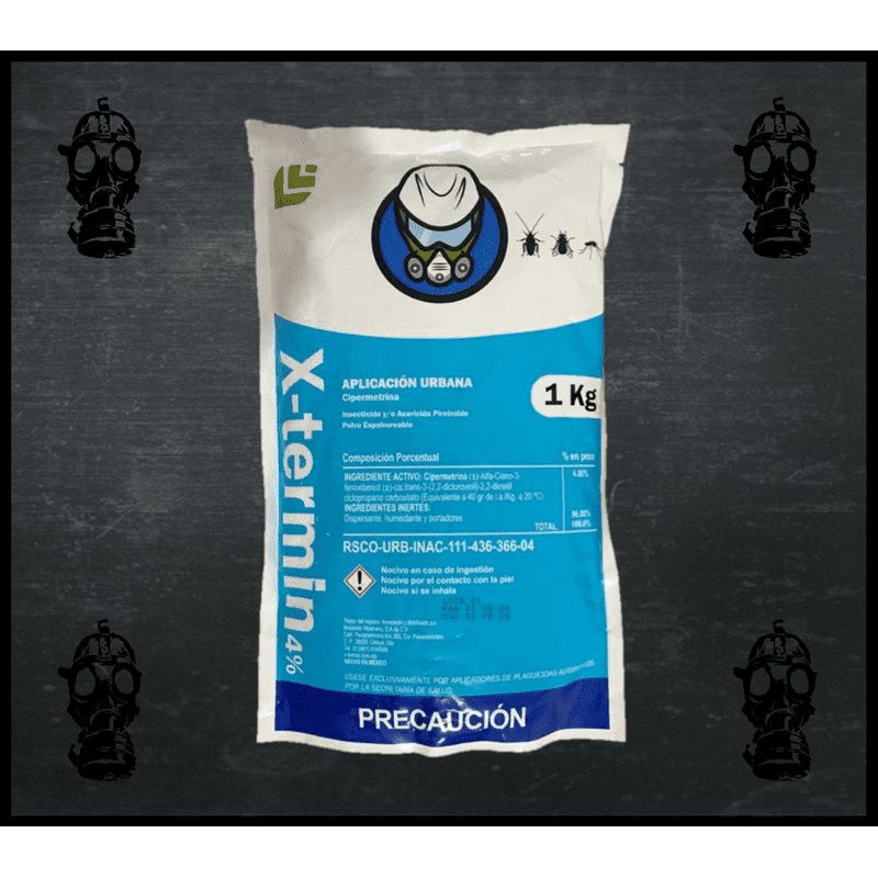  Insecticida X-Termin Polvo Seco 1Kg 