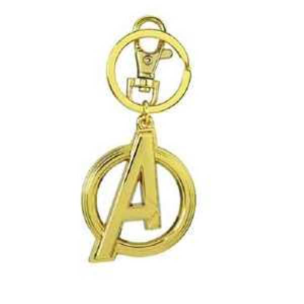 Marvel, Avengers Endgame  Logo- Avengers Gold Keychain.