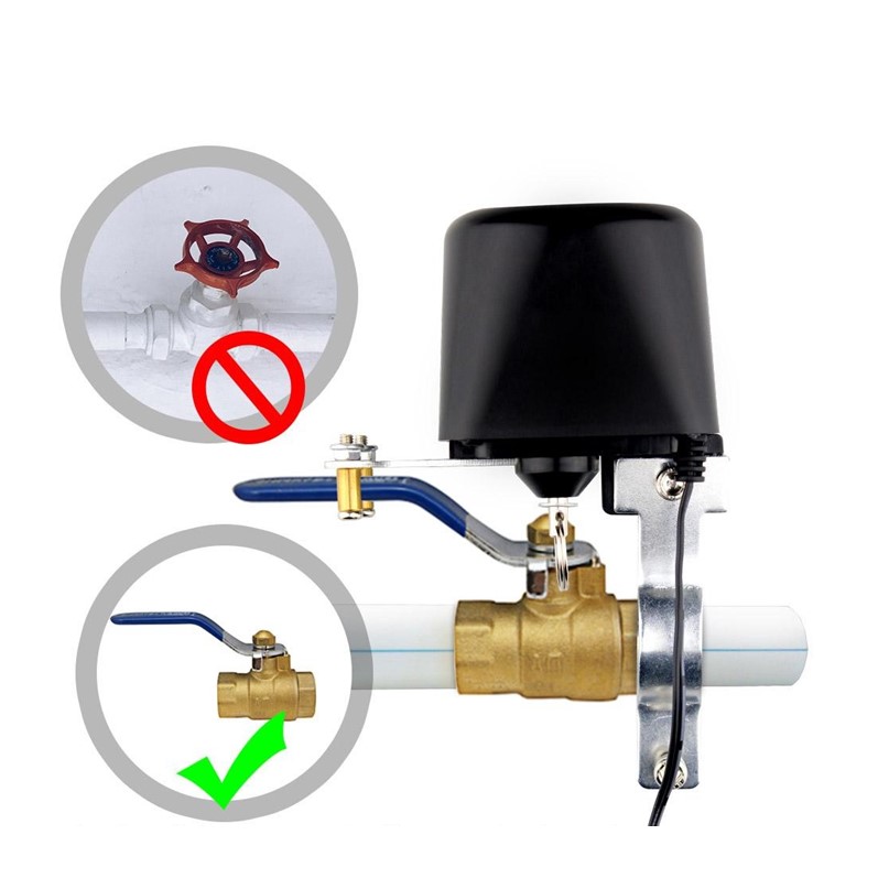 Válvula Inteligente Wifi para Gas y Agua Compatible con Alexa y Google Home