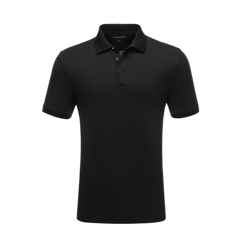 Playera Tipo Polo de Hombre Marca Hugo Valentino HV01 Negra