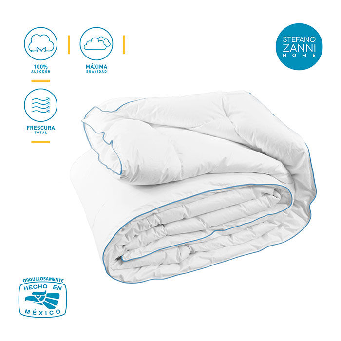 Edredón O Relleno De Duvet Blanco Para Todas las Temporadas 100% Algodón (Matriqueen) Stefano Zanni 
