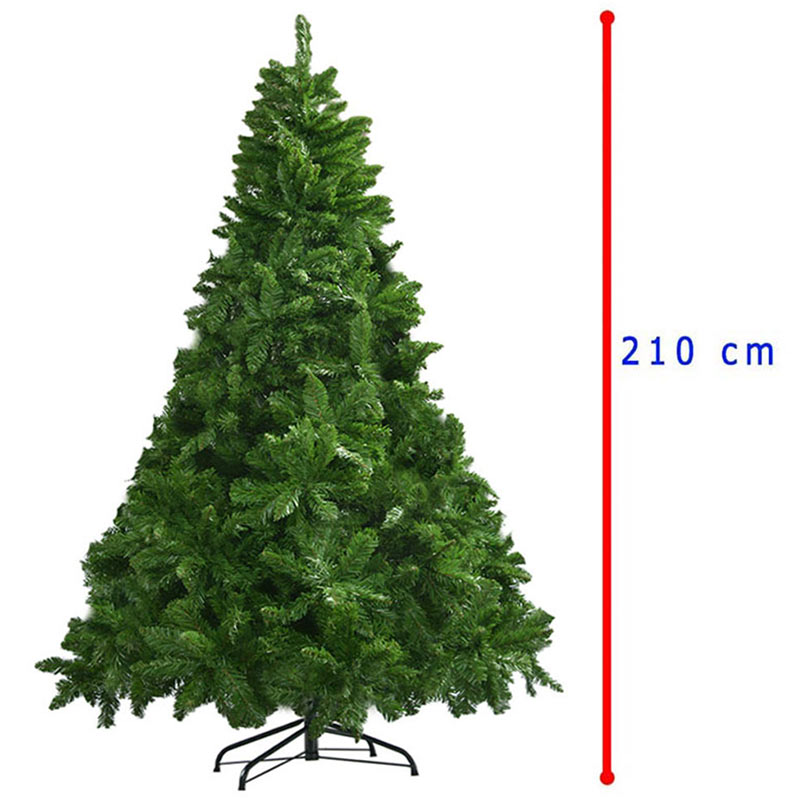 Arbol De Navidad 2.10 m Calidad Premium Pino Artificial Follaje Verde Frondoso