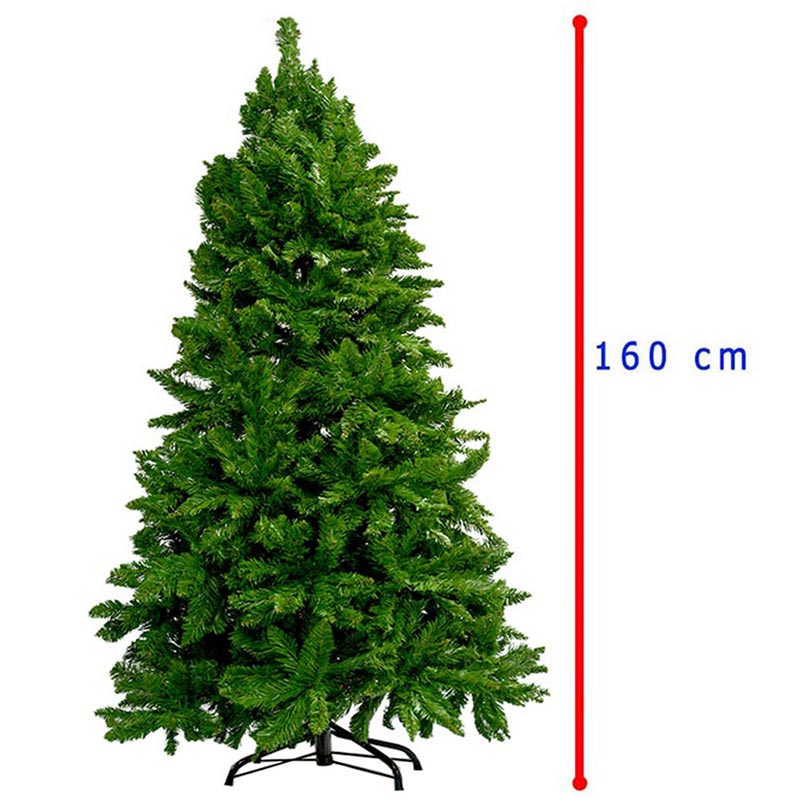 Arbol De Navidad 1.60 m Calidad Premium Pino Artificial Follaje  Frondoso Verde 