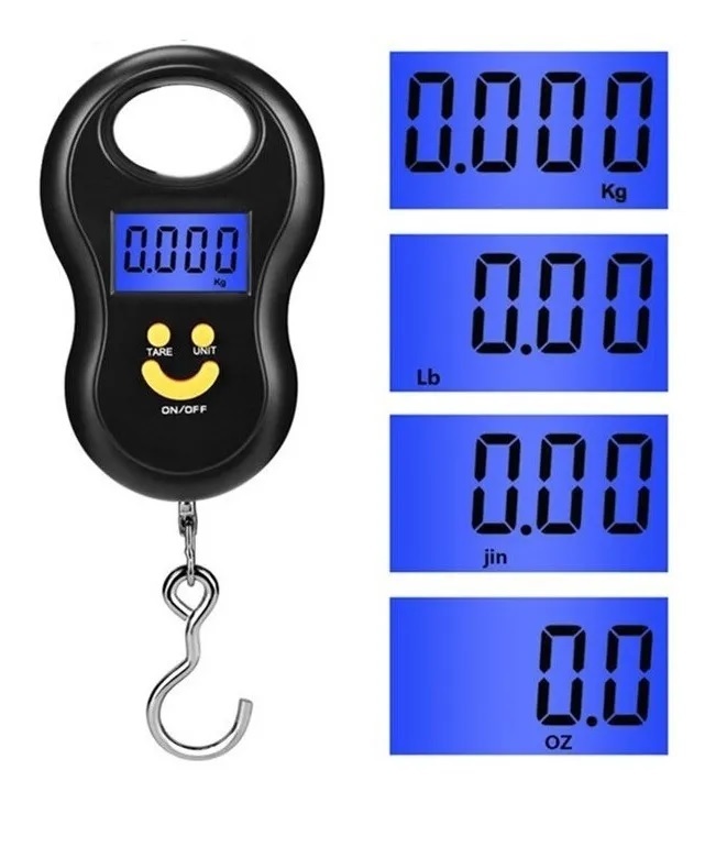 BASCULA DIGITAL COLGANTE PORTÁTIL HASTA 50 KILOS