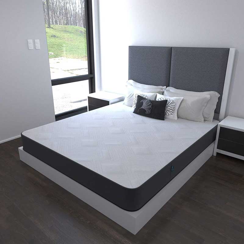 Colchón y Box Queen Size Eternal Dormez Memory Foam en Caja