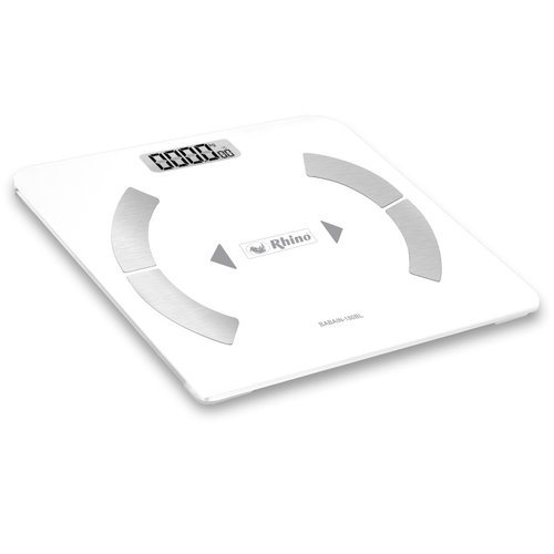 Báscula Digital Corporal 180kg/100 g  RHINO BABAIN-180 Color Blanco