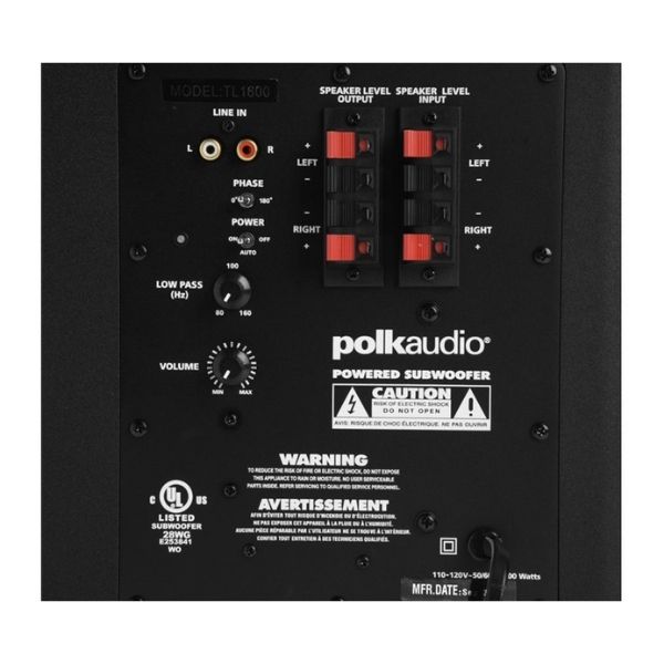 Sistema para teatro en casa 5.1 TL1600 Polk Audio