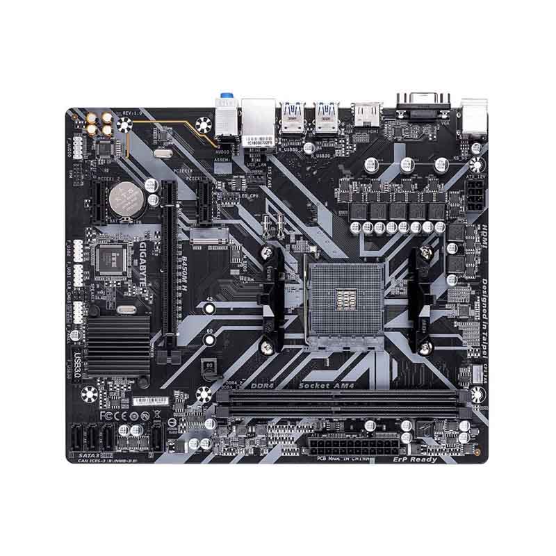 MB GIGABYTE B450M H RYZEN3 2XDDR4 VGA HDMI D-SUB B450M H REV 1.0