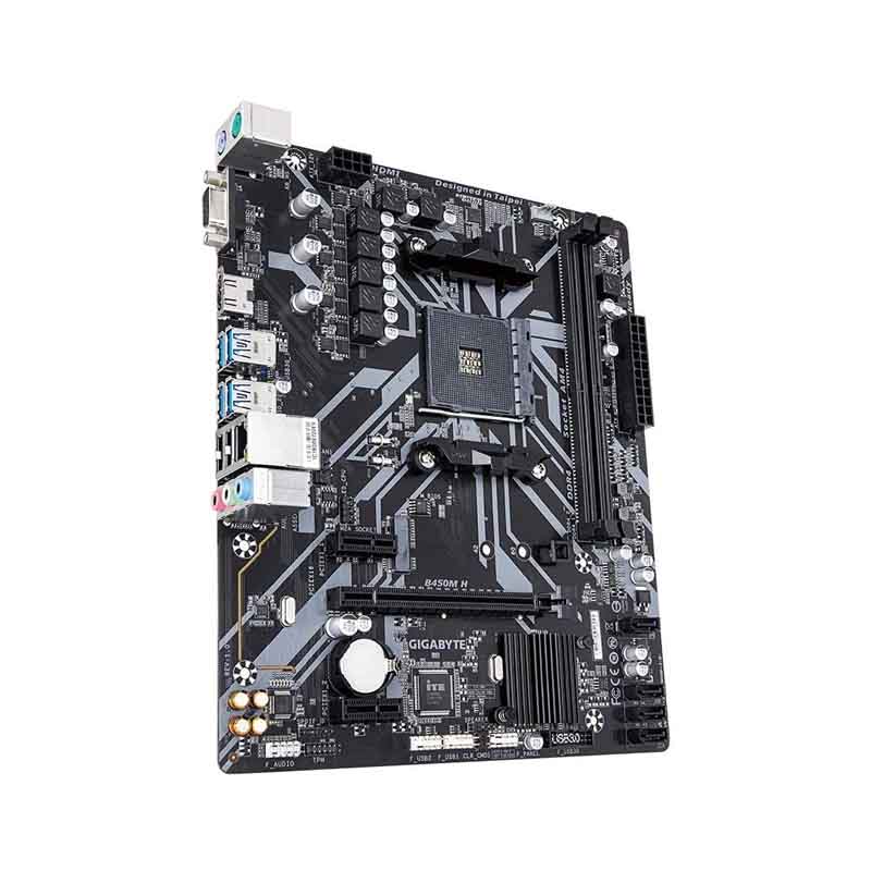 MB GIGABYTE B450M H RYZEN3 2XDDR4 VGA HDMI D-SUB B450M H REV 1.0