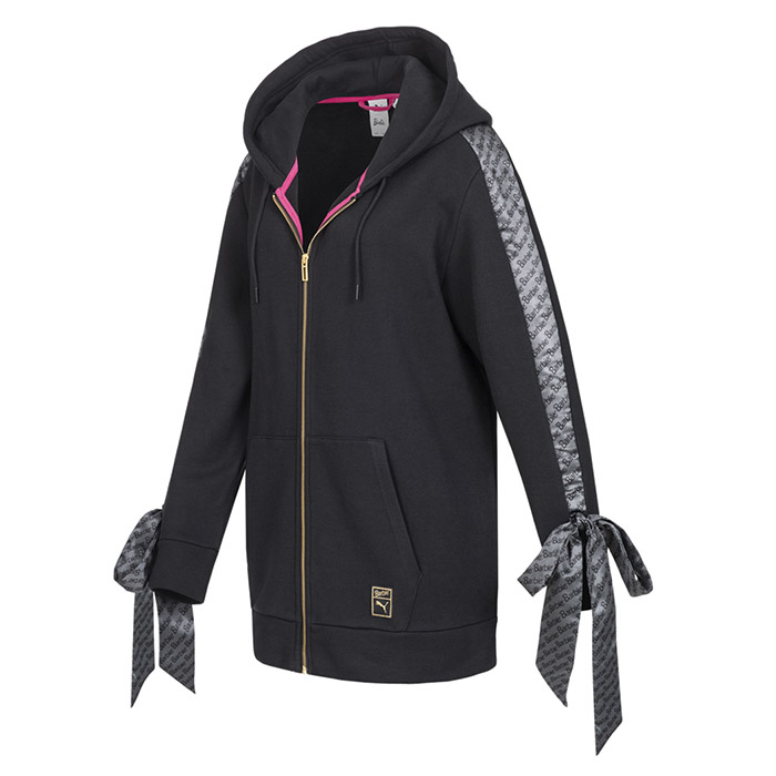 Sudadera Puma Mujer Negro Puma X Barbie Fz Hoodie 57676801