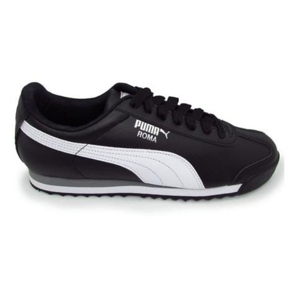 Tenis Puma Roma Basico Negro Blanco 353572 11