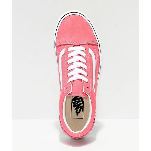 Tenis Vans Old Skool Rosa Aplicaciones En Piel Gamuza 1gy7
