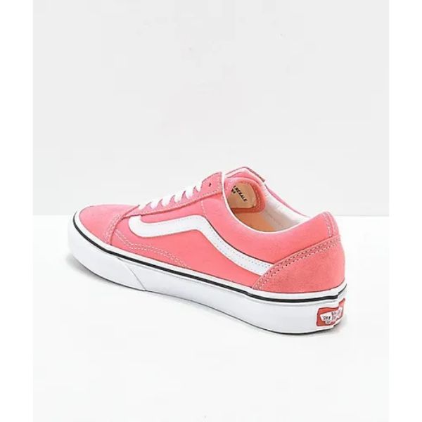 Tenis Vans Old Skool Rosa Aplicaciones En Piel Gamuza 1gy7
