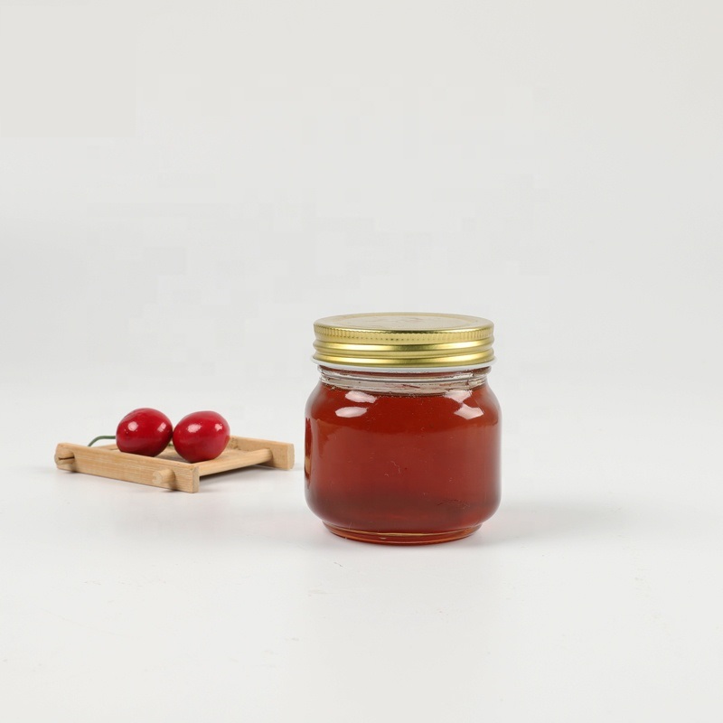 Frasco Para Conservas Mason Jar 236 Ml Tapa Dorada 6 Piezas