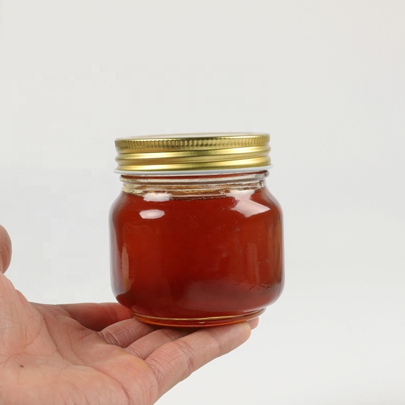 Frasco Para Conservas Mason Jar 236 Ml Tapa Dorada 6 Piezas