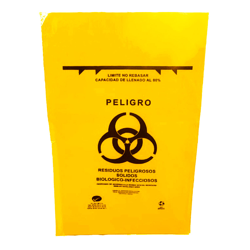 100 BOLSAS RECOLECTORAS RPBI 1 KG