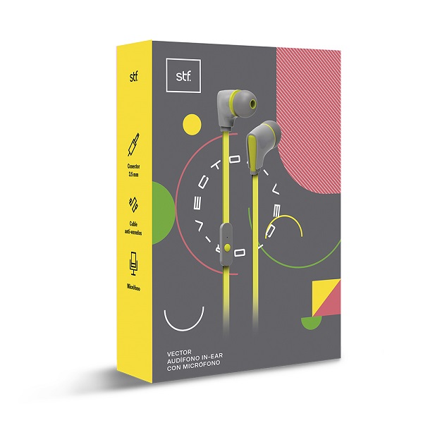 Audífonos In-Ear STF Vector Amarillo