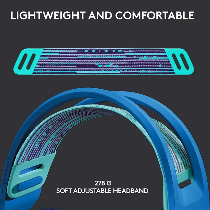 DIADEMA LOGITECH G733 LIGHTSPEED WIRELESS RGB AZUL PC/MAC/PS4 981-000942.