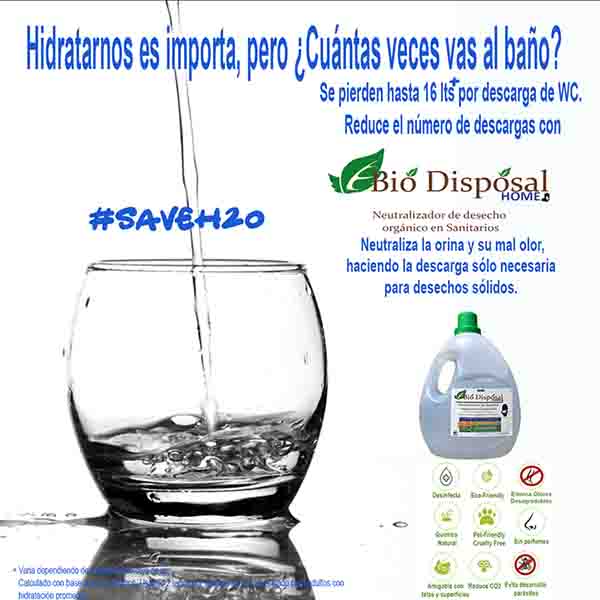 Eliminador orina de personas en WC Bio Disposal 5 lt