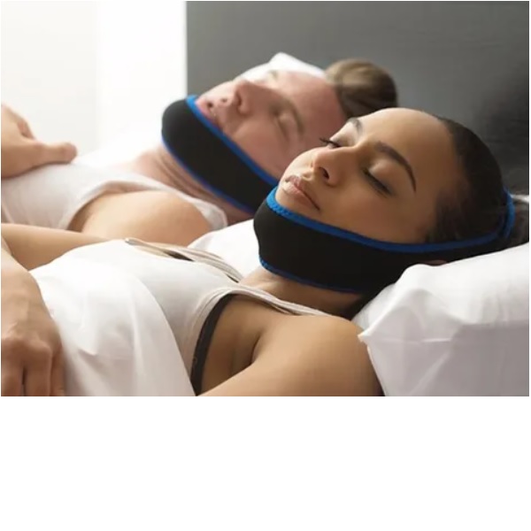 Banda Antironquidos Mentonera Ajustable para No Roncar