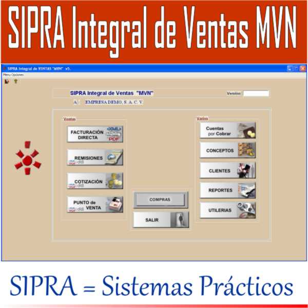 SIPRA INTEGRAL DE VENTAS MVN CON CFDI, EL MAS FACIL DE USAR