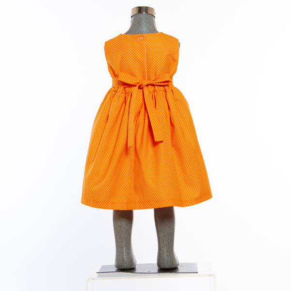 Vestido para Niña Pequeña  1 a 3 años color Naranja