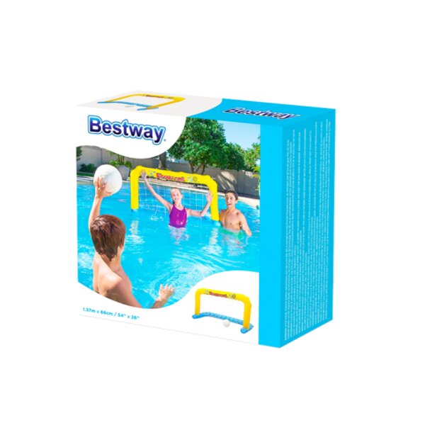 Juego Portería Inflable Acuática Water Polo con Pelota 