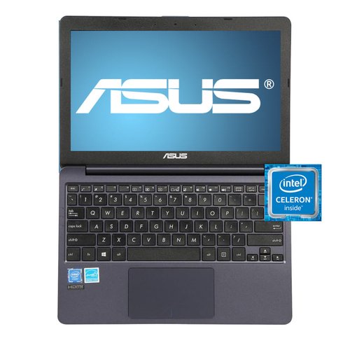 Laptop Asus VivoBook L203M Ultra-Thin Laptop HD, Intel Celeron N4000 4GB/64GB - Azul + Impresora + Mochila