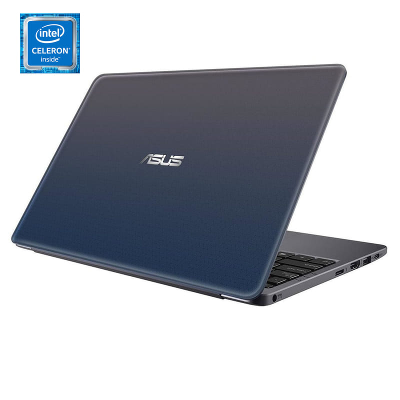 Laptop Asus VivoBook L203M Ultra-Thin Laptop HD, Intel Celeron N4000 4GB/64GB - Azul + Impresora + Mochila