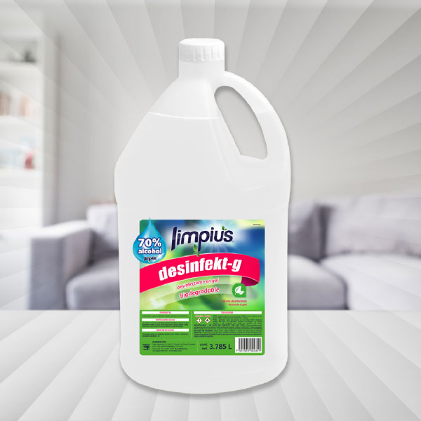 LIMPIUS DESINFEKT-G 3.785L 70%, Gel antibacterial