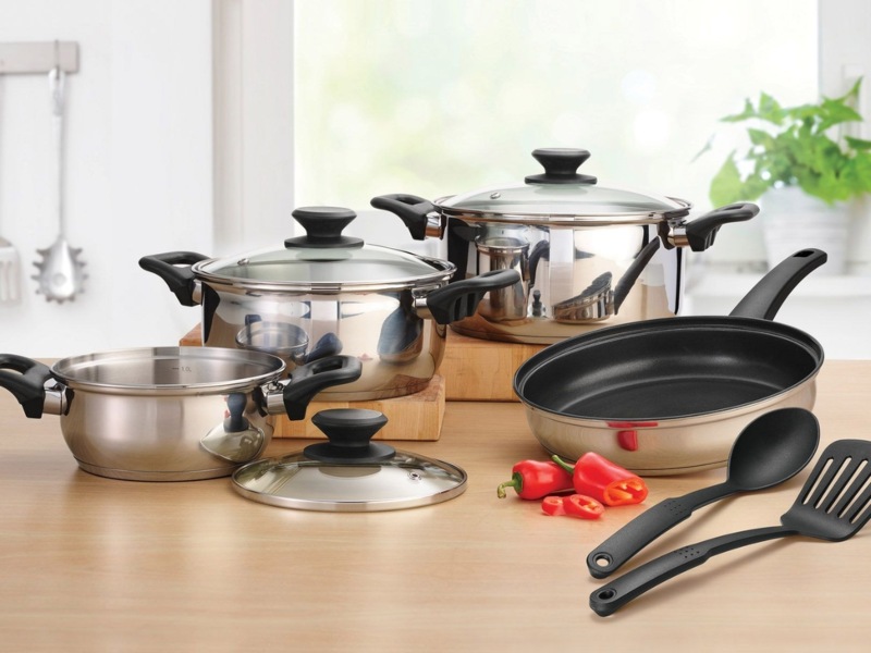 Batería Tramontina Primaware 80117005 Inducción, Acero inoxidable 9 piezas END3**