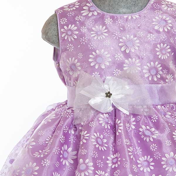 Vestido Morado para Niña 2 a 8 años.